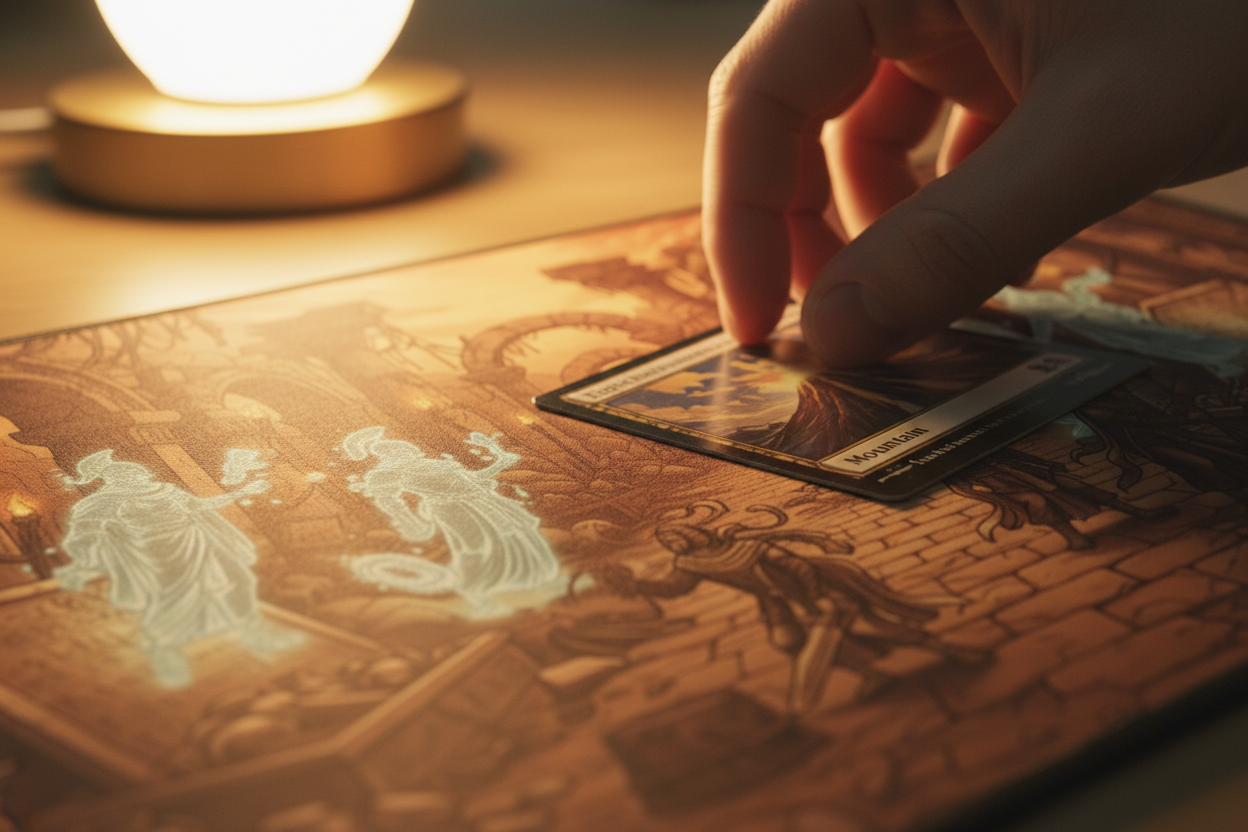 The Fantasy Ruins — Haunted Arcane Market TCG Playmat