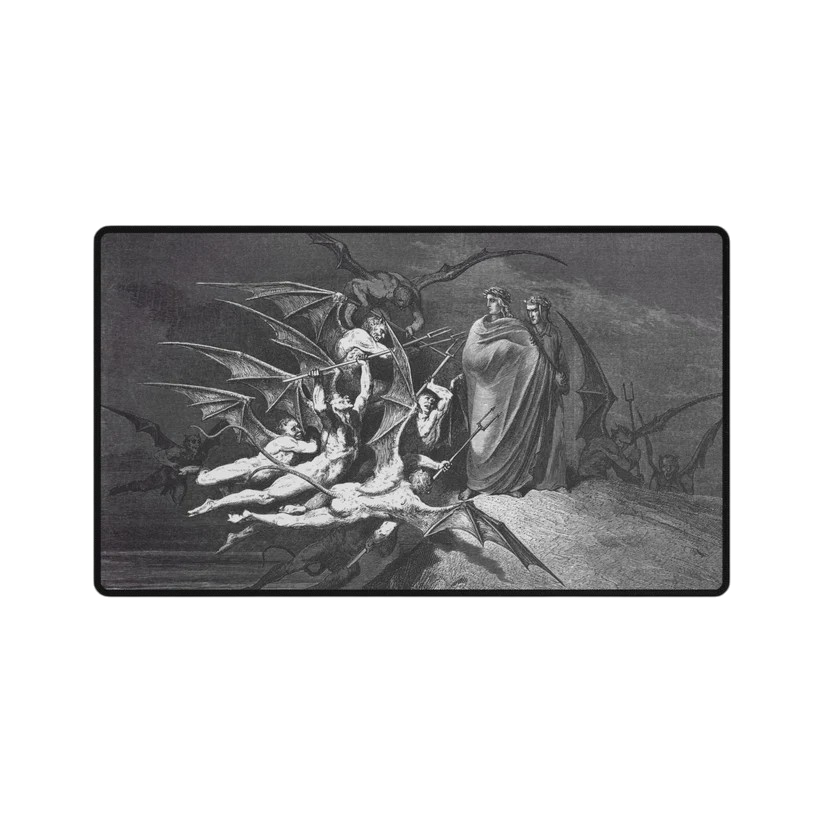 The Fallen Host — Dante's Inferno Winged Figures TCG Playmat | The 19th Century Collection