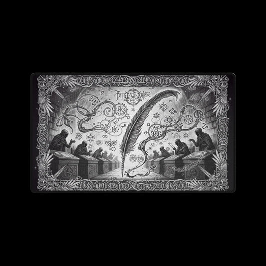 The Vintage Quill — Gothic Scriptorium TCG Playmat