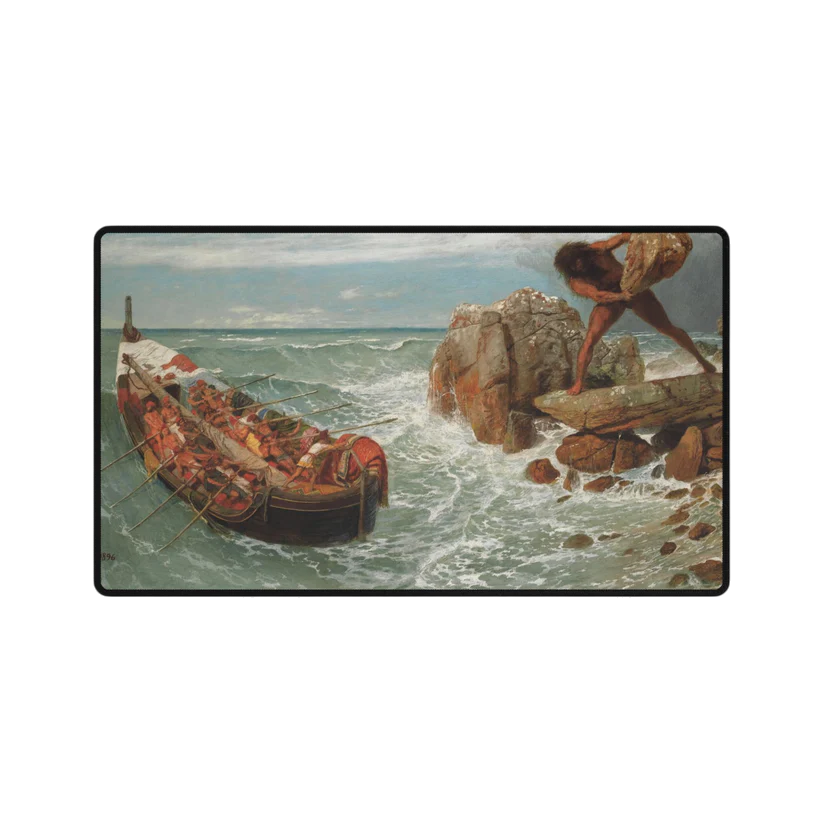 The Maritime Omen — Vintage Coastal TCG Playmat | The 19th Century Collection
