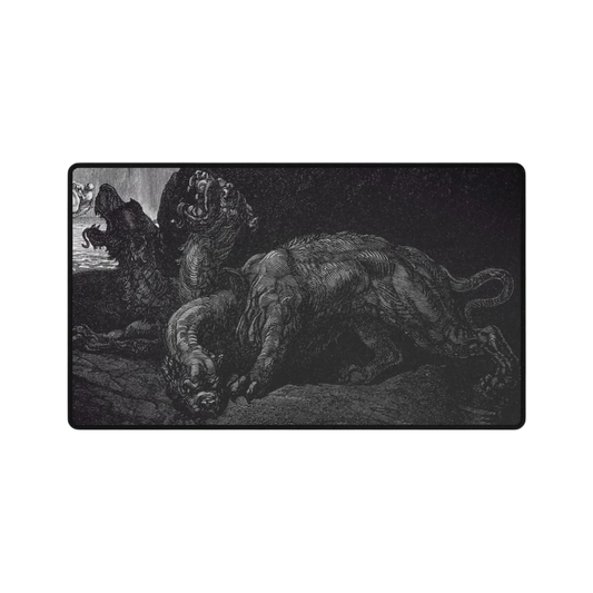 Gothic Griffin Desk Mat — Dark Mythic TCG Gaming Playmat