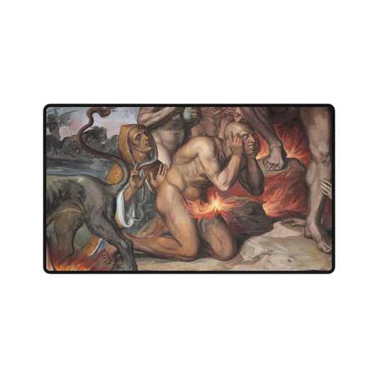 Baroque Hellscape TCG Playmat — Dark Classical Art Gaming Mat