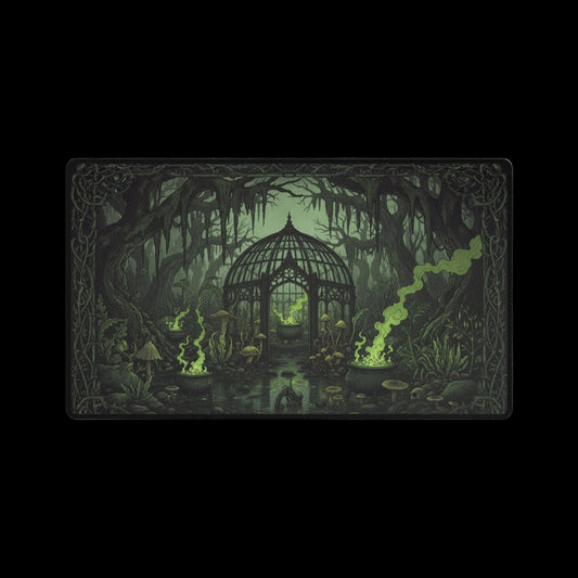 The Witchy Green Grotto — Mystical Forest TCG Playmat