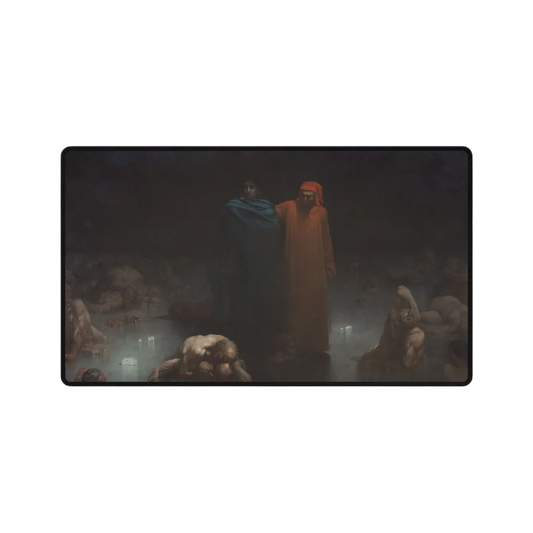 The Cloaked Descent — Dante's Inferno TCG Playmat | The 19th Century Collection
