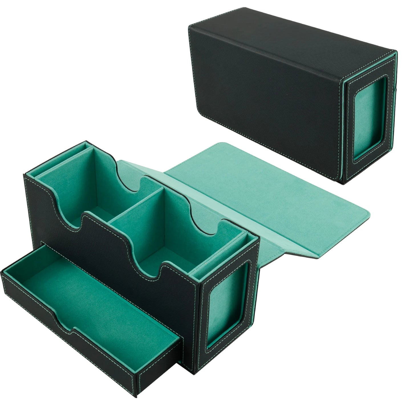 Large Capacity Deck Box with Dice Tray -- Holds 310+ Cards