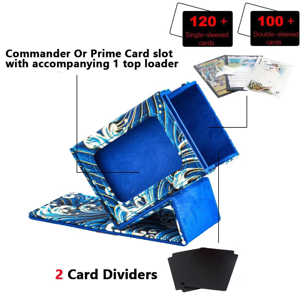 Deck Box with Display Window -- Holds 120+ Sleeved Cards