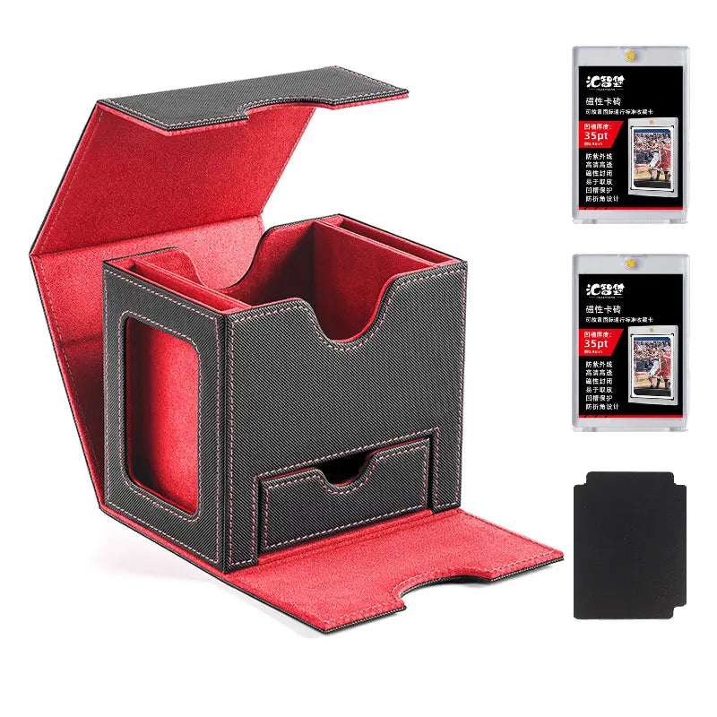Double Commander Deck Box -- 2 Display Windows and Dice Tray