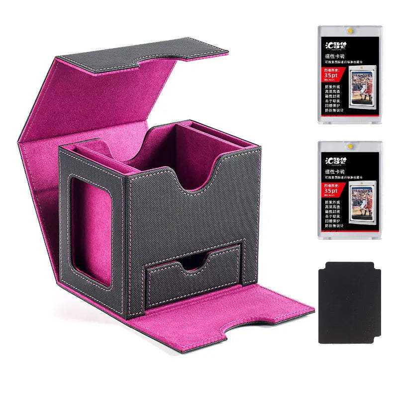 Double Commander Deck Box -- 2 Display Windows and Dice Tray