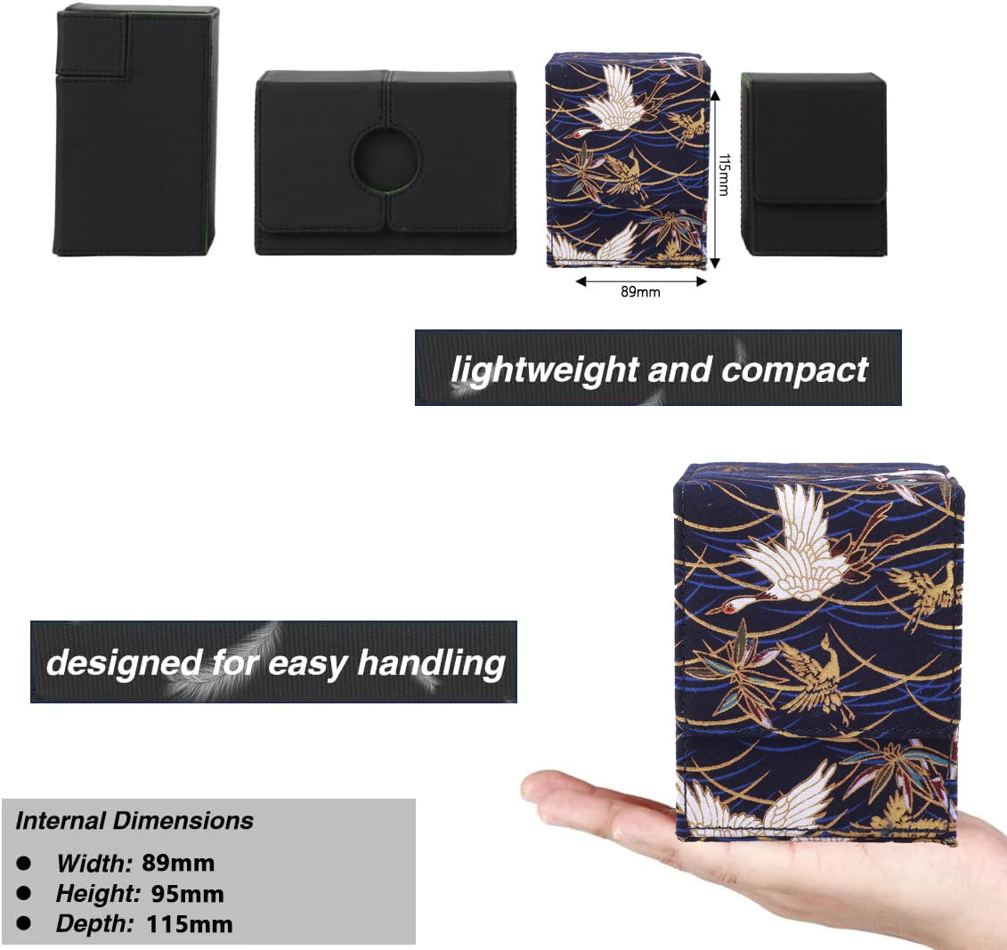 Deck Box with Display Window -- Holds 120+ Sleeved Cards
