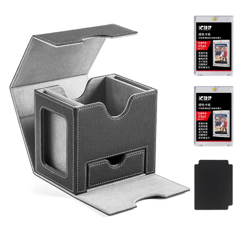 Double Commander Deck Box -- 2 Display Windows and Dice Tray