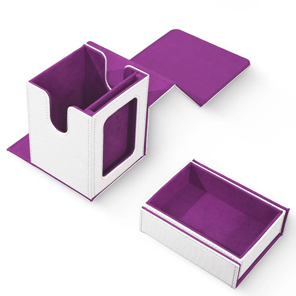 Commander Deck Box with Display Window -- Holds 100+ Double-Sleeved Cards