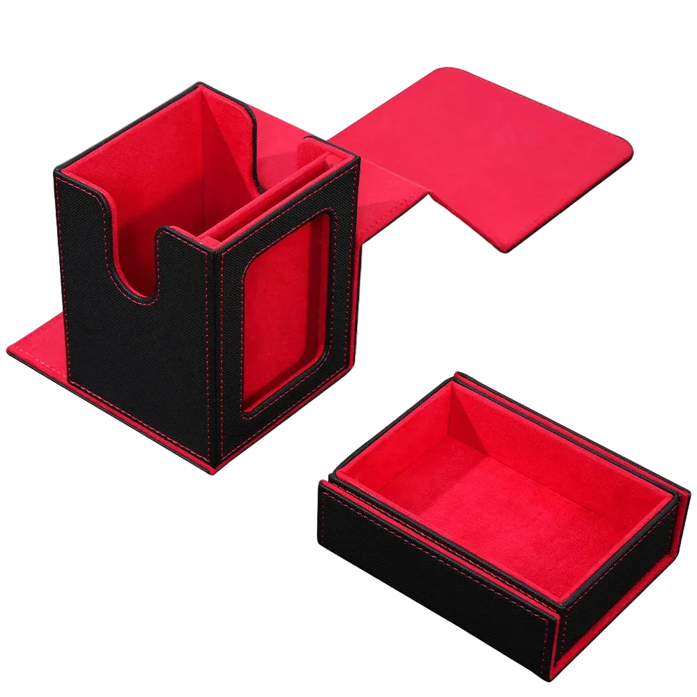 Commander Deck Box with Display Window -- Holds 100+ Double-Sleeved Cards