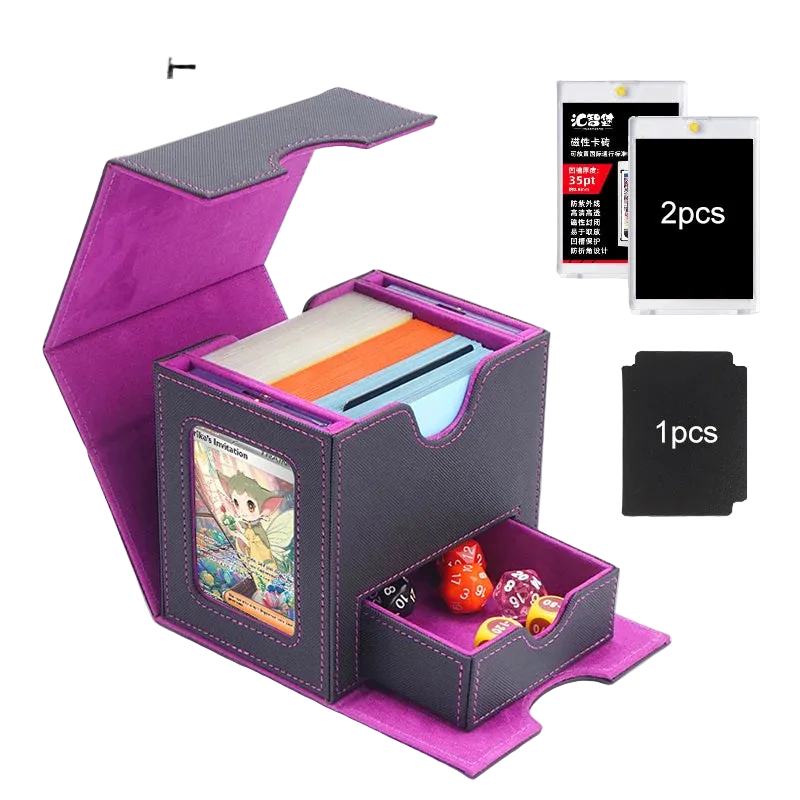 Double Commander Deck Box -- 2 Display Windows and Dice Tray