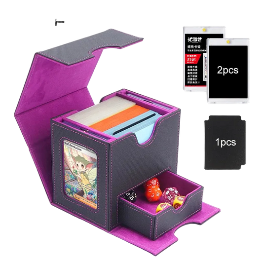 Double Commander Deck Box -- 2 Display Windows and Dice Tray