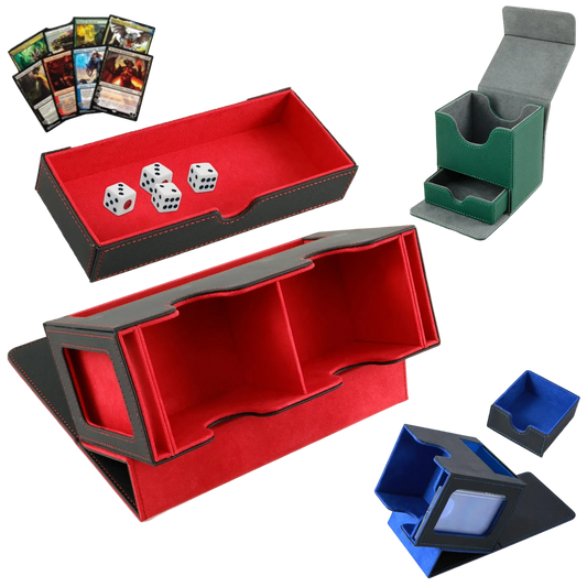 Large Capacity Deck Box with Dice Tray -- Holds 310+ Cards