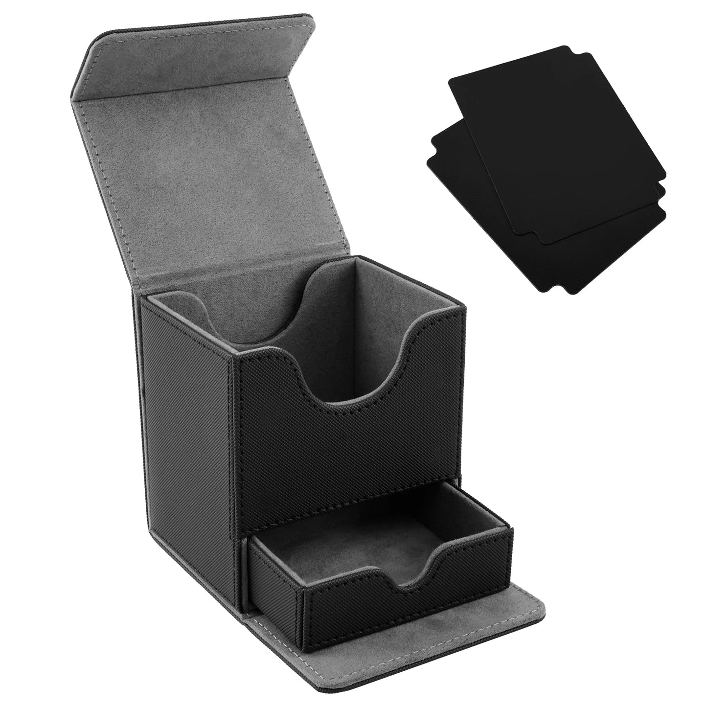 Large Capacity Deck Box with Dice Tray -- Holds 310+ Cards