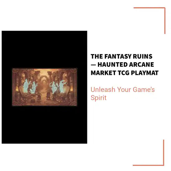 The Fantasy Ruins &mdash; Haunted Arcane Market TCG Playmat by@Outfy