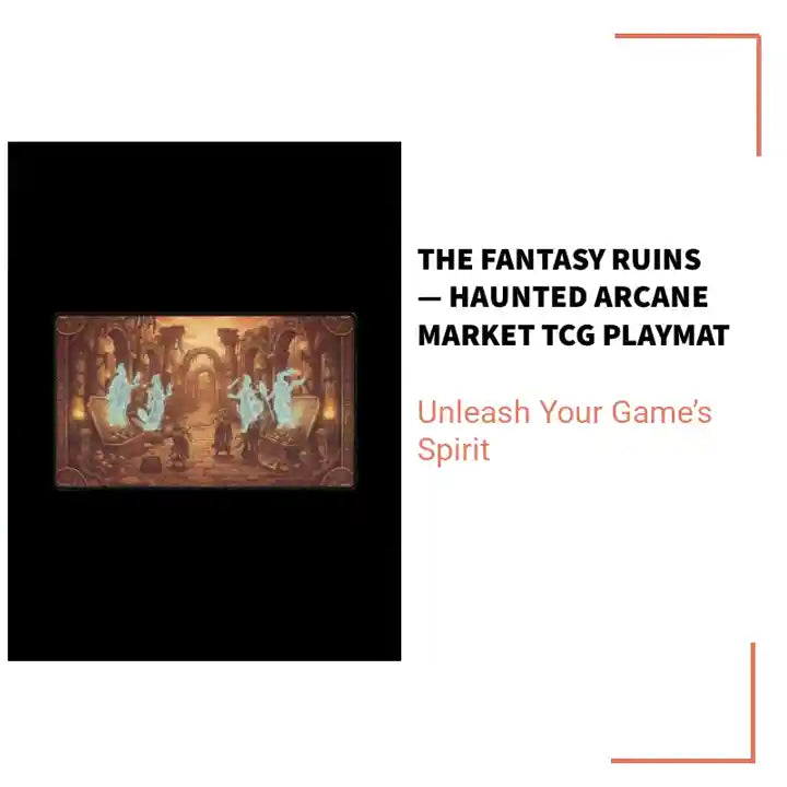 The Fantasy Ruins &mdash; Haunted Arcane Market TCG Playmat by@Outfy