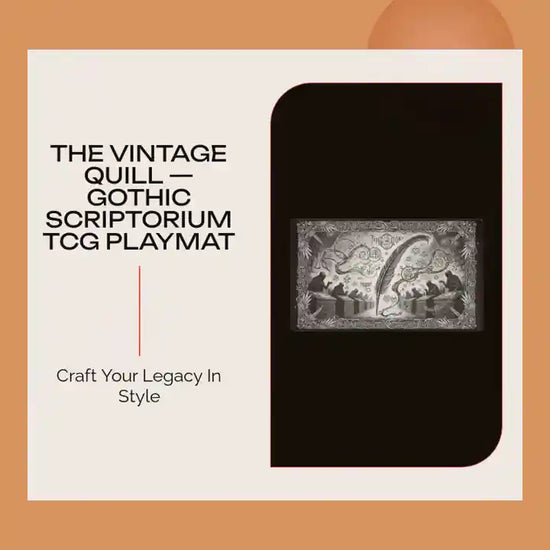 The Vintage Quill &mdash; Gothic Scriptorium TCG Playmat by@Outfy