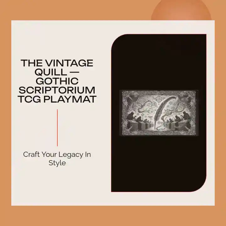 The Vintage Quill &mdash; Gothic Scriptorium TCG Playmat by@Outfy