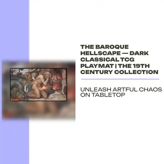 The Baroque Hellscape &mdash; Dark Classical TCG Playmat | The 19th Century Collection by@Outfy