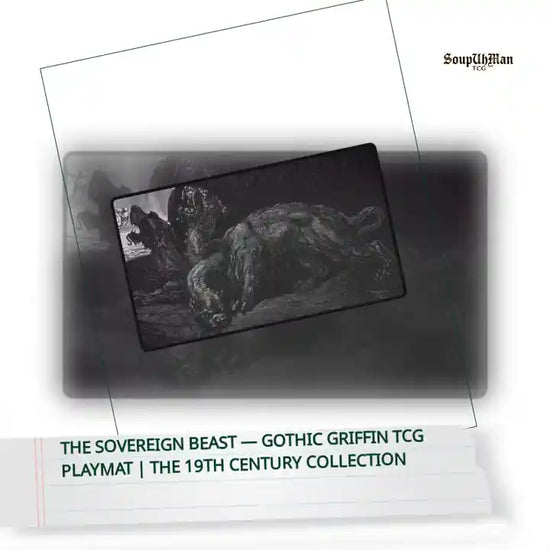 The Sovereign Beast &mdash; Gothic Griffin TCG Playmat | The 19th Century Collection by@Outfy