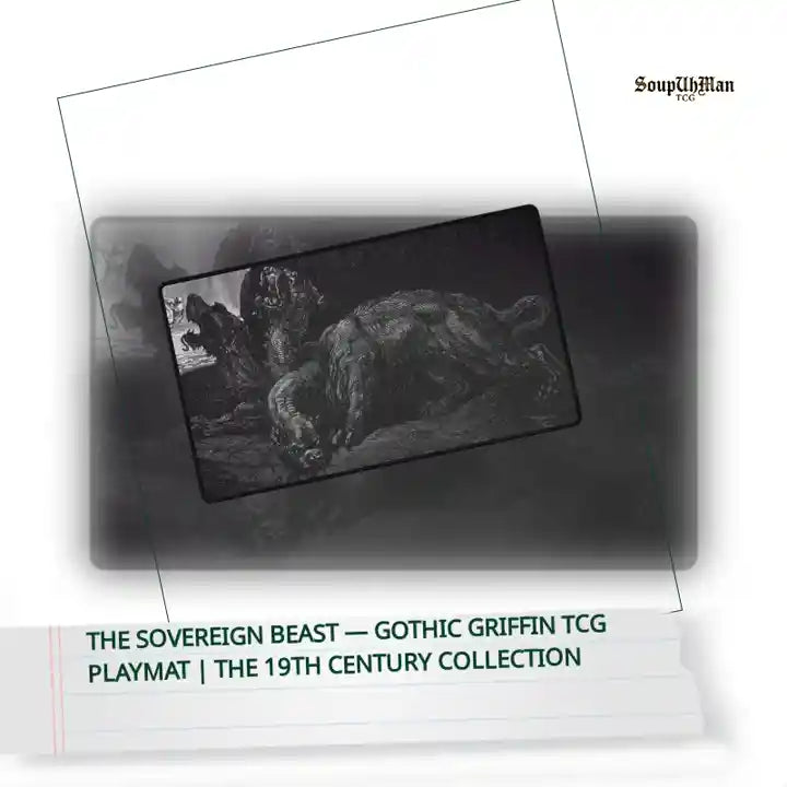 The Sovereign Beast &mdash; Gothic Griffin TCG Playmat | The 19th Century Collection by@Outfy