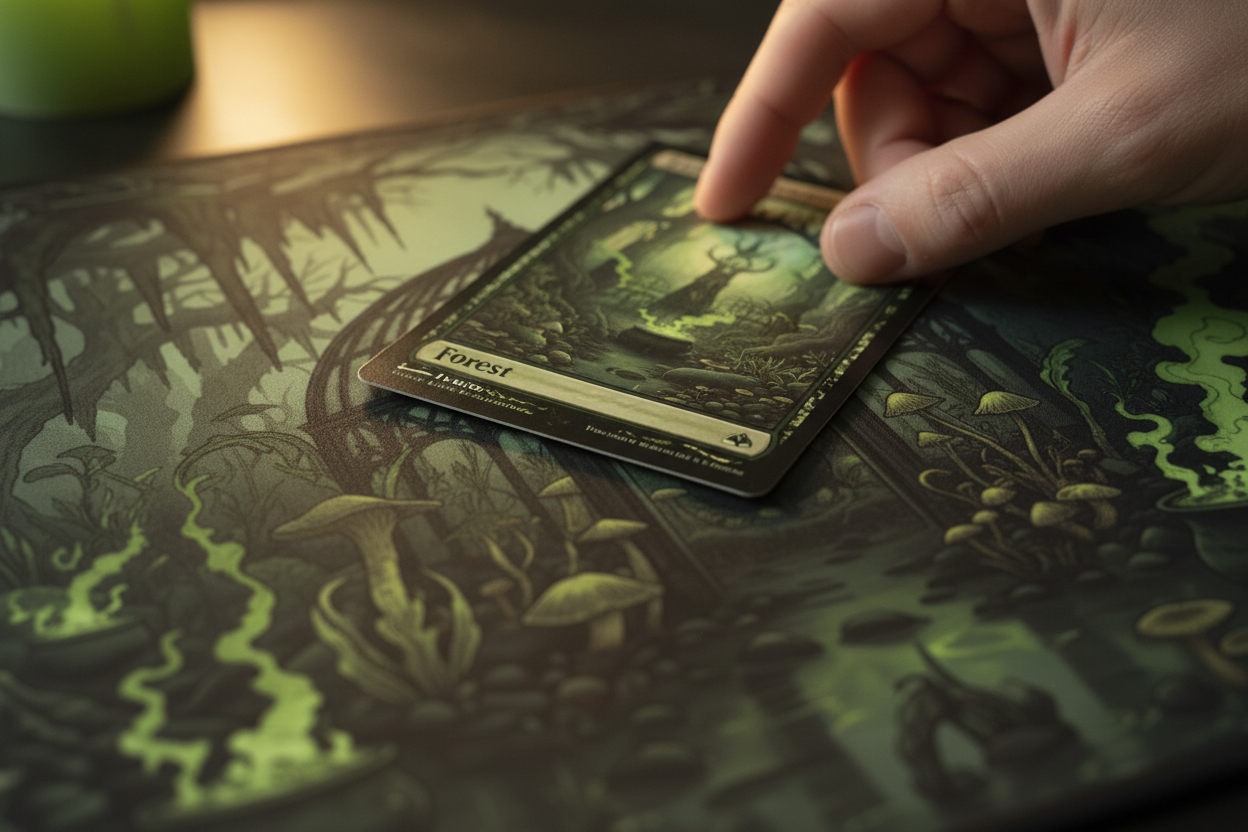 The Witchy Green Grotto — Mystical Forest TCG Playmat